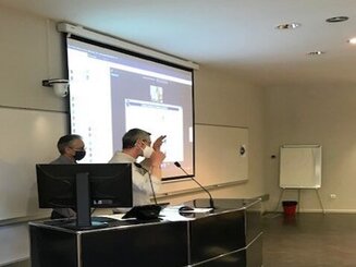 Michel Barrot and Pierre Veinante presenting latest EURIDOL developments 